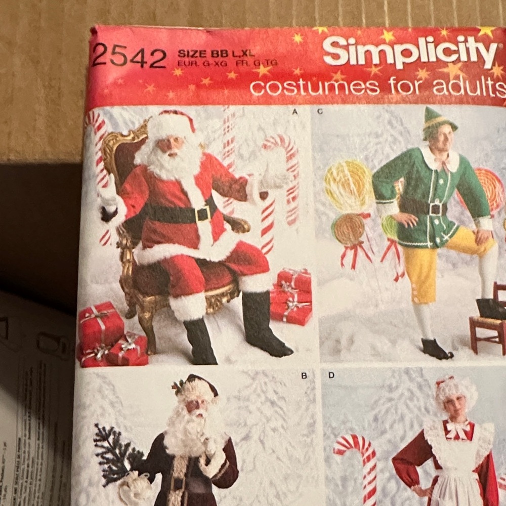 Simplicity Festive Santa and Elf Costume Patterns